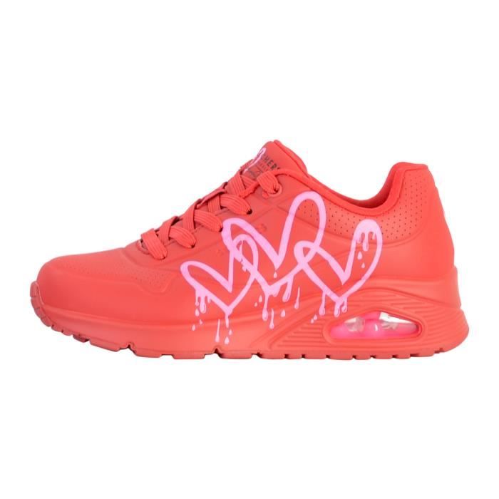 Skechers Basket à Lacets - SKECHERS - Highlight In Love - Femme - Blanc - Talon Plat