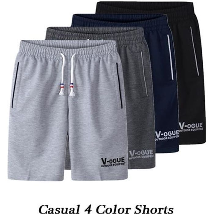 Lot de 4 Short Homme Marque Luxe Beach Bermuda Hommes Pantacourt homme  Sport Shorts homme Vêtement Masculin