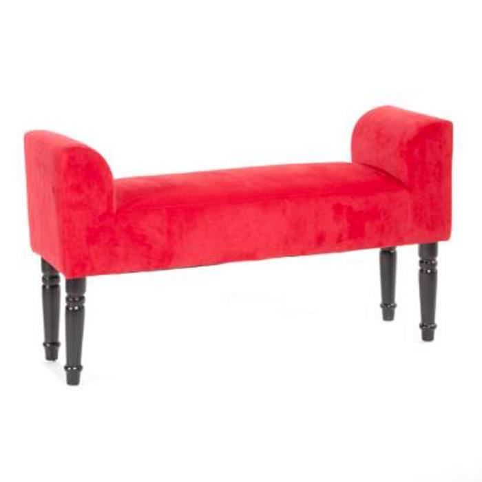 Banquette En Velours Selah 90cm Rouge Cdiscount Maison banquette-en-velours-selah-90cm-rouge-cdiscount-maison