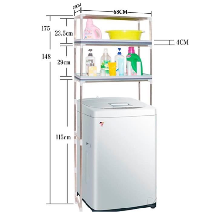 Machine A Laver Etagere De Rangement A Trois Niveaux Achat Vente Meuble Sous Evier Machine A Laver Etagere De Cdiscount