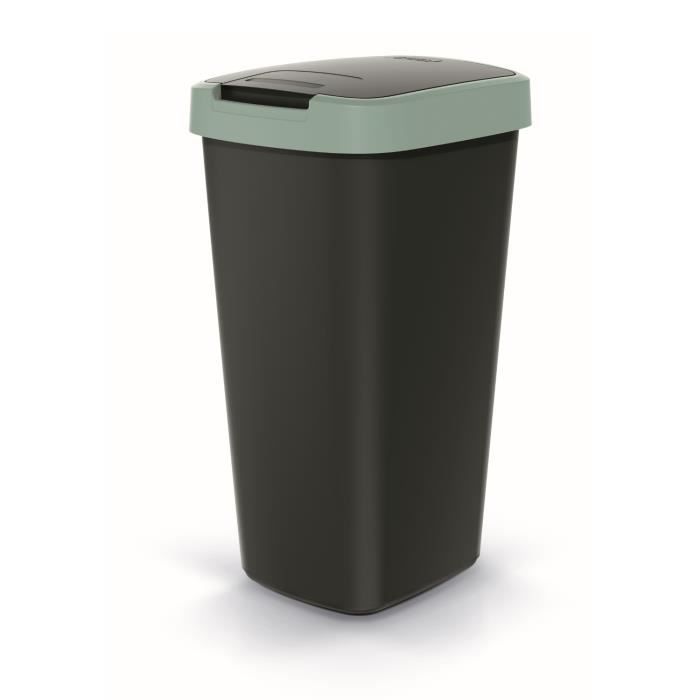 KEDEN COMPACTA Q Panier à Déchets Panier Recyclage 25 Litres (Noir/Brun Clair