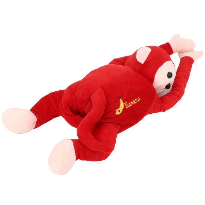 Boîte à Mouchoirs Suspendue En Forme De Singe En Peluche, Boîte à