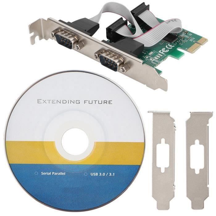 Carte PCI Express RS232 Bewinner - Extension Port COM Série Pour PC Bureau Windows Linux