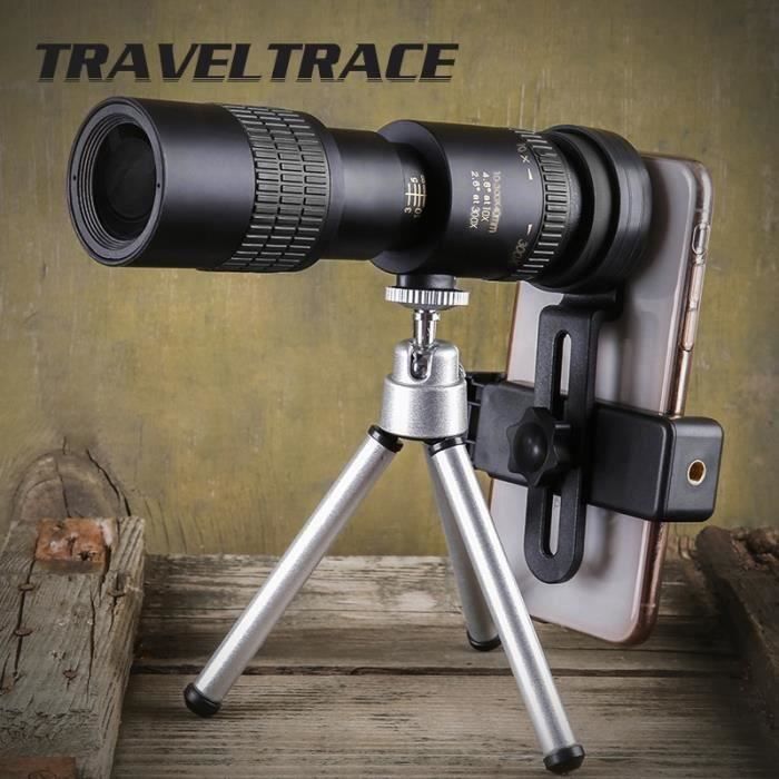 Monoculaire 12x56 HD étanche Avec Trépied Et Adaptateur Phone - Parfait Pour Randonnée Et Observation