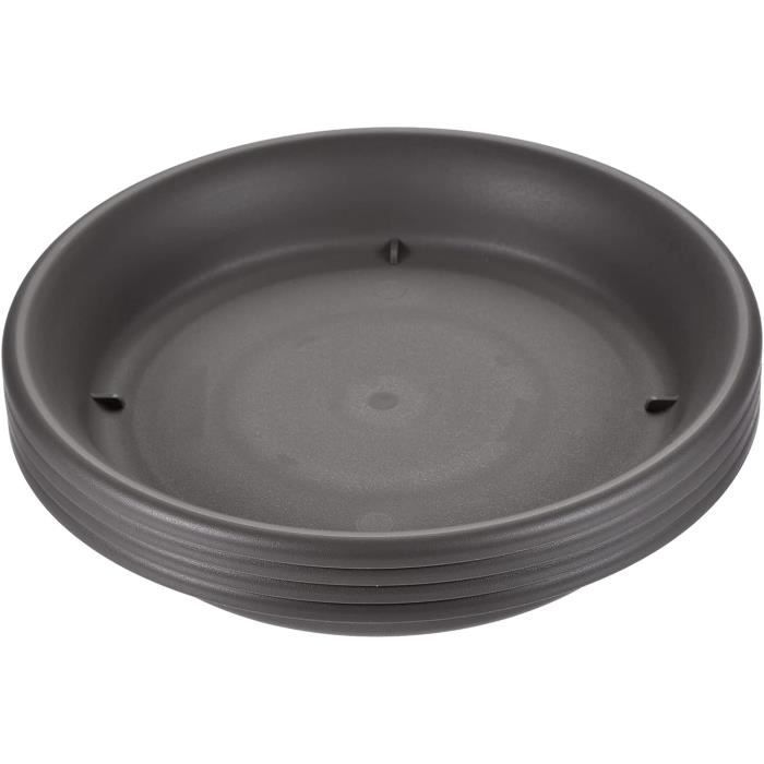 10 Paquet Jardinière Soucoupes - Plastique Carré Pot Fleurs Gouttes Plateaux Appliquer À