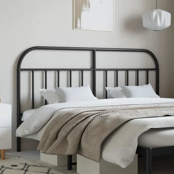 Tête de lit en métal noir ATYHAO pour matelas 160 cm - Design élégant