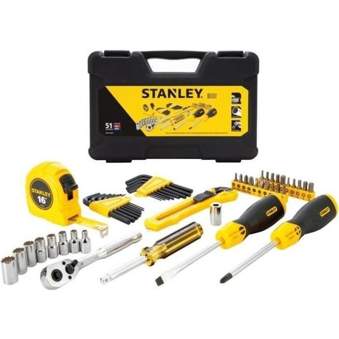 STANLEY Coffret outils 51 pièces STMT0-74864 - Cdiscount Bricolage