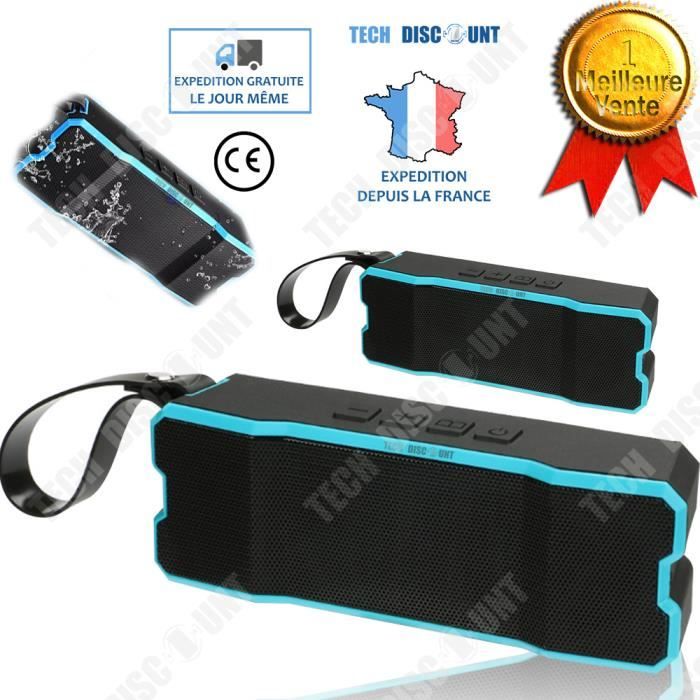 TD® Enceinte Bluetooth Douche Étanche/ Waterproof Speaker BTS-06/ Haut –