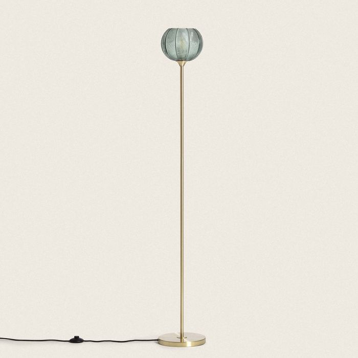 Lampadaire Métal et Verre Klimt Vert