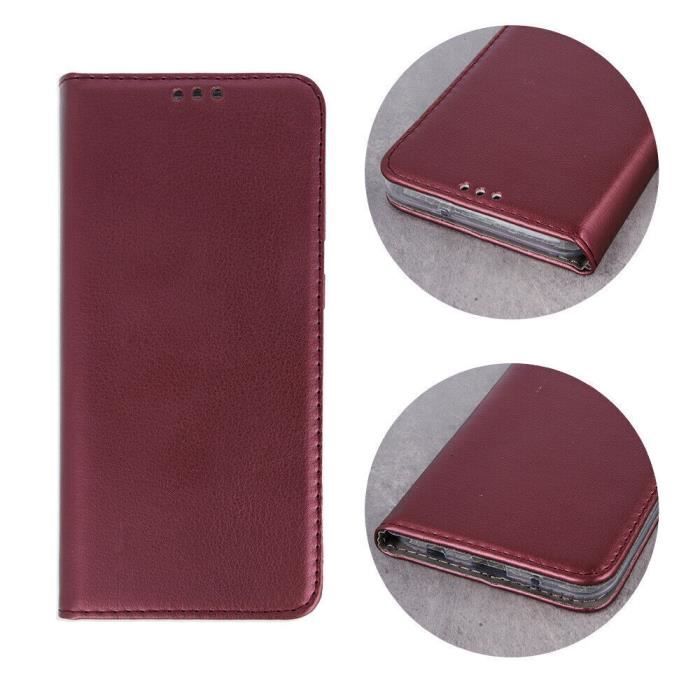 Coque, Etui Motorola Moto Edge Plus [Magnétique] TPU Housse Cuir PU