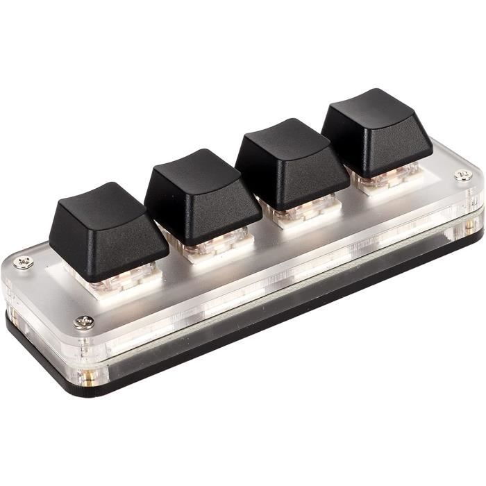 Clavier Mécanique Ducky Mini - Switches Magnétiques Rouges RGB USB-C