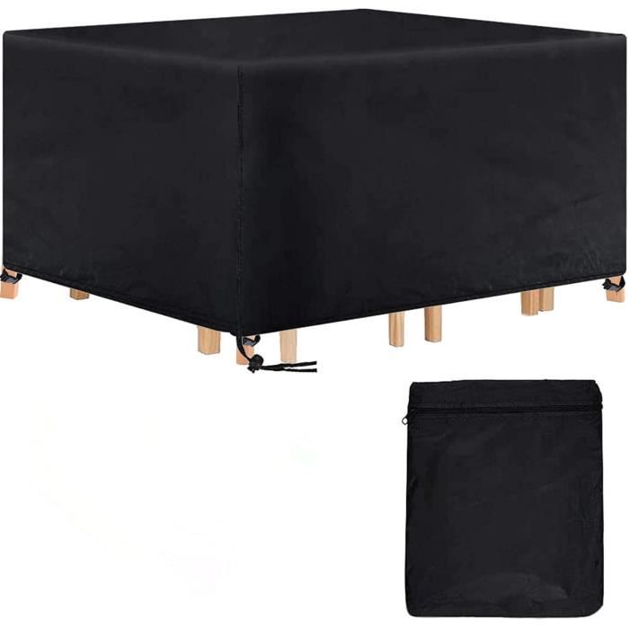 Housse De Table De Billard BlissfulAbode – 215x125x14 Cm, Imperméable Et Antipoussière, Tissu Oxford 210D, Noir Et Argent