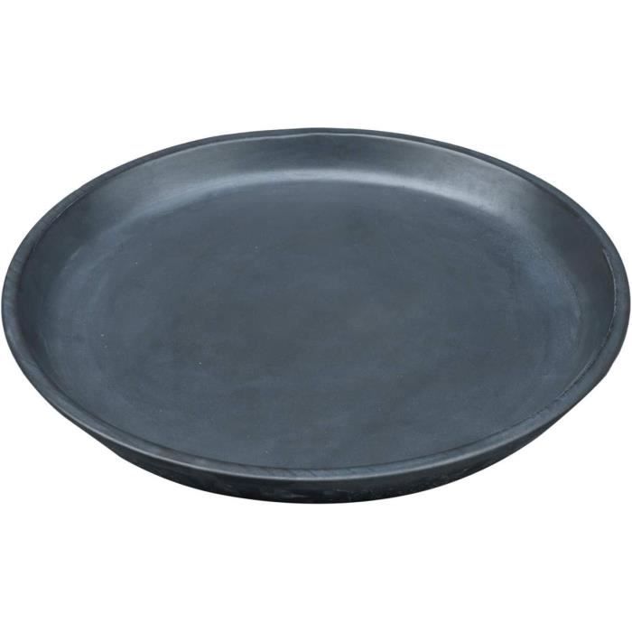 Lot De 16 Soucoupes Pour Pots De Fleurs En Plastique Noir - 4 Tailles (21 Cm à 11,5 Cm) - Intérieur & Extérieur - 7