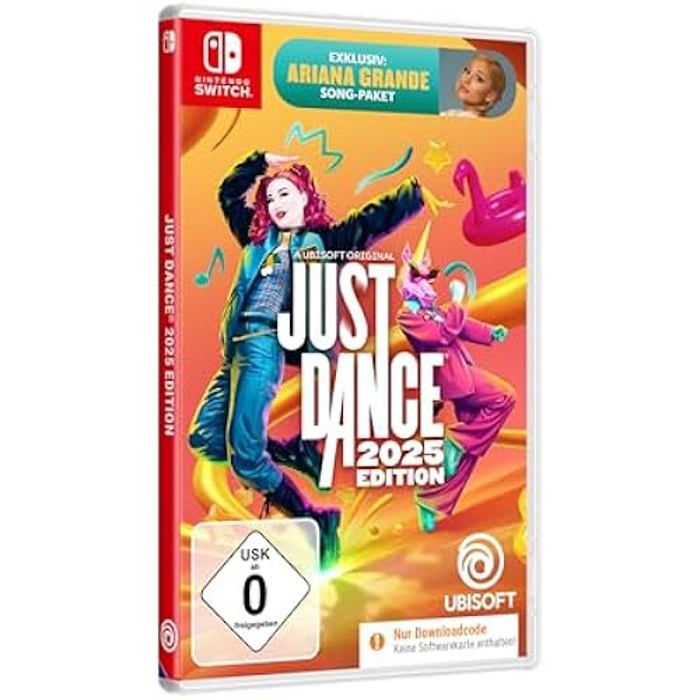 Jeu vidéo Ubisoft Just Dance 2025 Edition 40 nouveaux titres Mode Workout Code dans la boîte