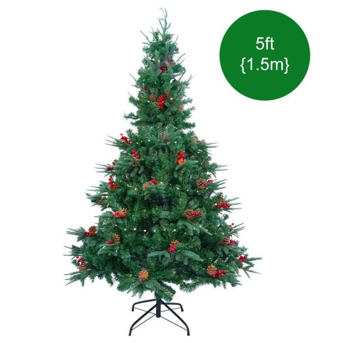 SOARS Sapin De Noel Blanc, Sapin De Noel Artificiel Réaliste En PVC, Support Métallique Stable, Sans Lumière, 950 Branches, Pour Décoration Noël Intérieur Et Extérieur, 210 CM