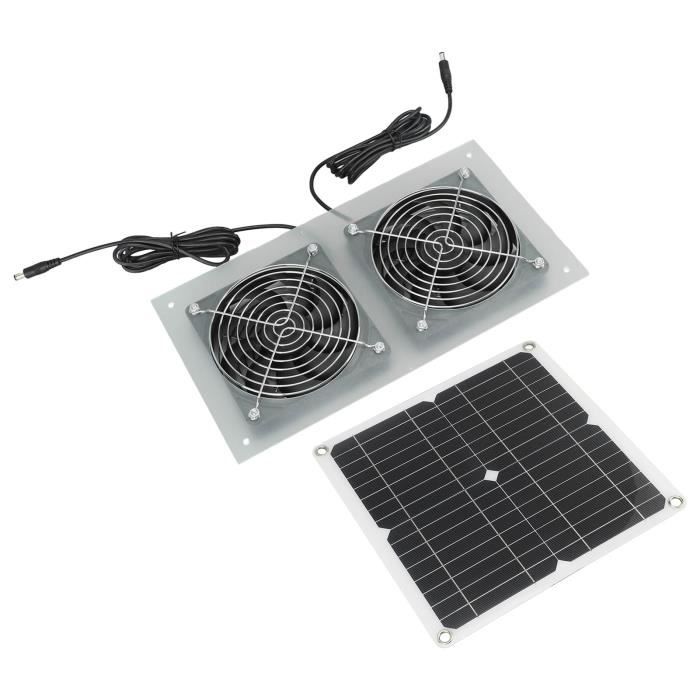 Ventilateur Solaire 6V Pour Serre Et Poulailler - Extraction D'Air Énergie Solaire