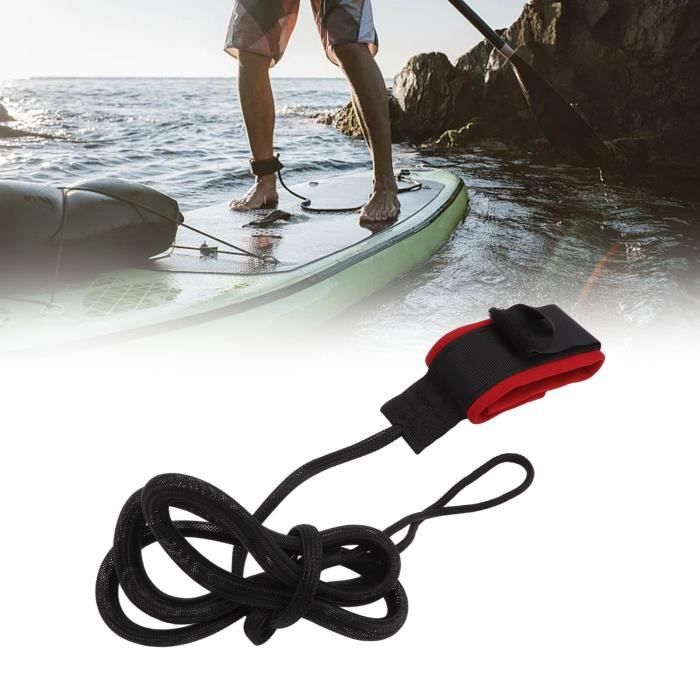 Stand Up Paddle Board Leg Foot Rope Surf Leash pour Surfboard (Rouge) En Stock YESMAEFR