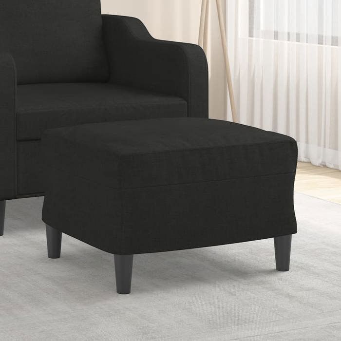 349283 vidaXL Repose-pied Noir 60x50x41 cm Tissu 349283 vidaXL Repose-pied Noir 60x50x41 cm Tissu
