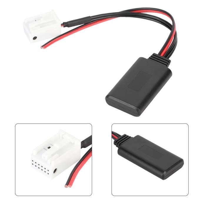 Ashata adaptateur de câble audio Bluetooth de voiture Adaptateur