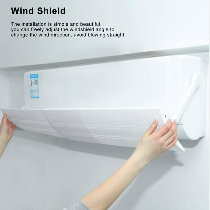 Vvikizy Déflecteur de climatiseur Coupe-vent déflecteur rétractable Anti soufflage direct froid enfant bricolage thermique
