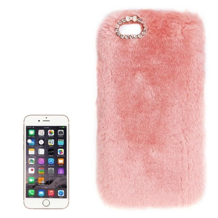 coque iphone 6 poil rose