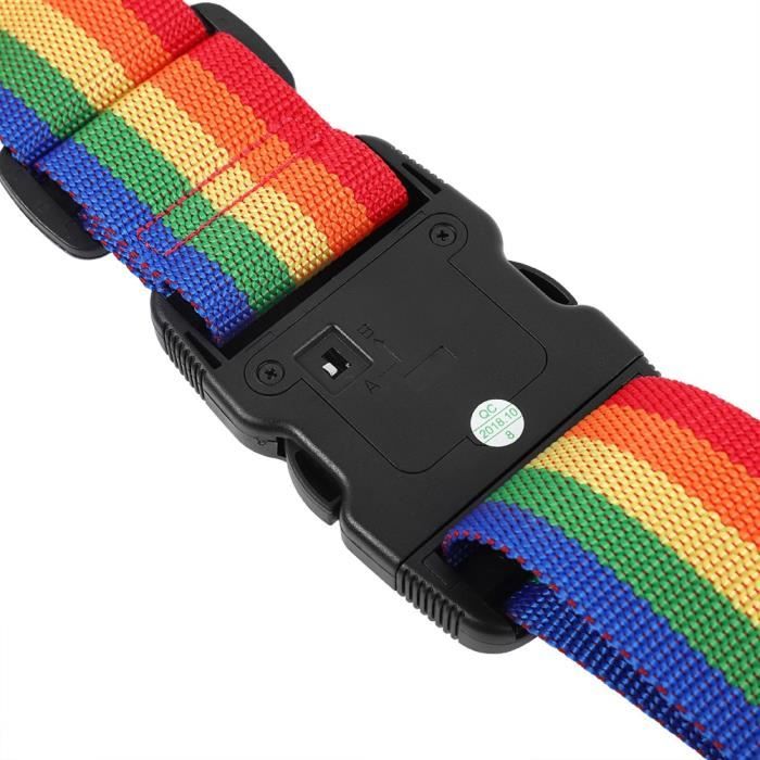 Sangle pour Valise en Croix Multicolore – Voyage Paisible