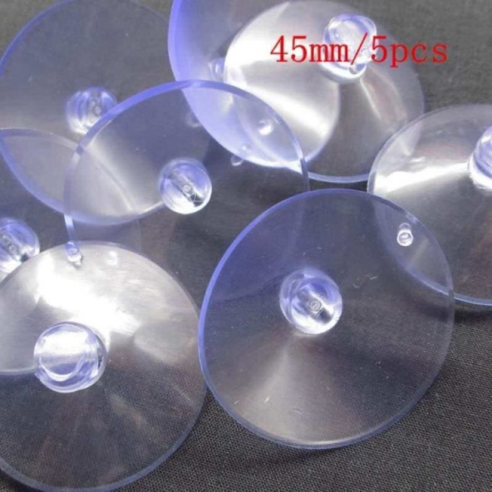 Lot De 10 Ventouses Transparentes De 2 Cm En PVC Sans