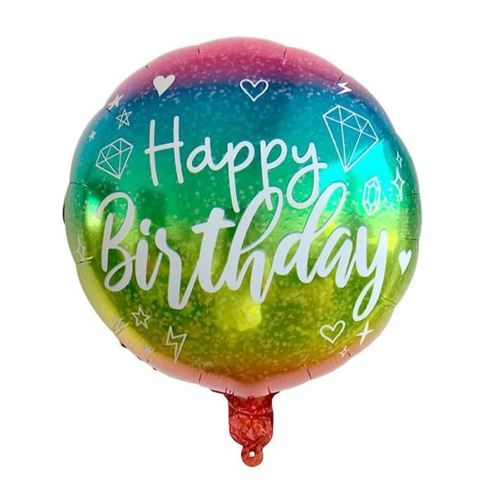 Feliz Cumpleanos Lettre Ballons Feuille Espagne Joyeux Anniversaire Alphabet Ballon Decorations De Violet Cdiscount Maison