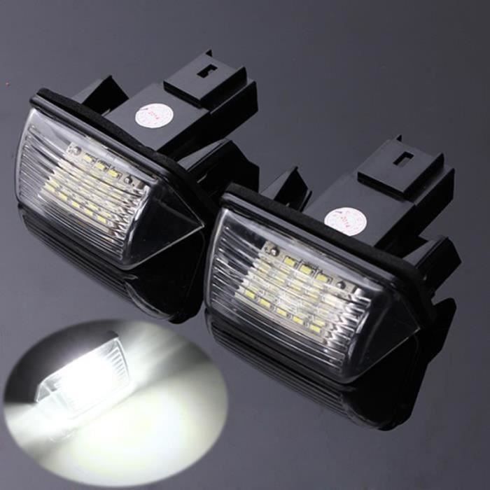 Feu De Plaque D'immatriculation LED Pour Peugeot - 206, 207, 306, 406, 407, Compatible CANbus
