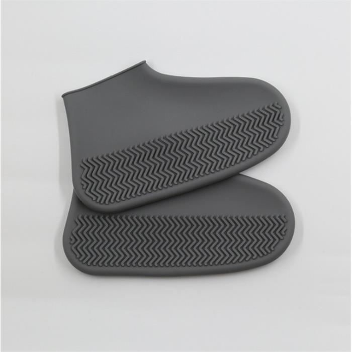 2 Paires Couvre-Chaussures Imperméables En Caoutchouc De Silicone,Couvre Chaussures Réutilisables Pour La Protection Des