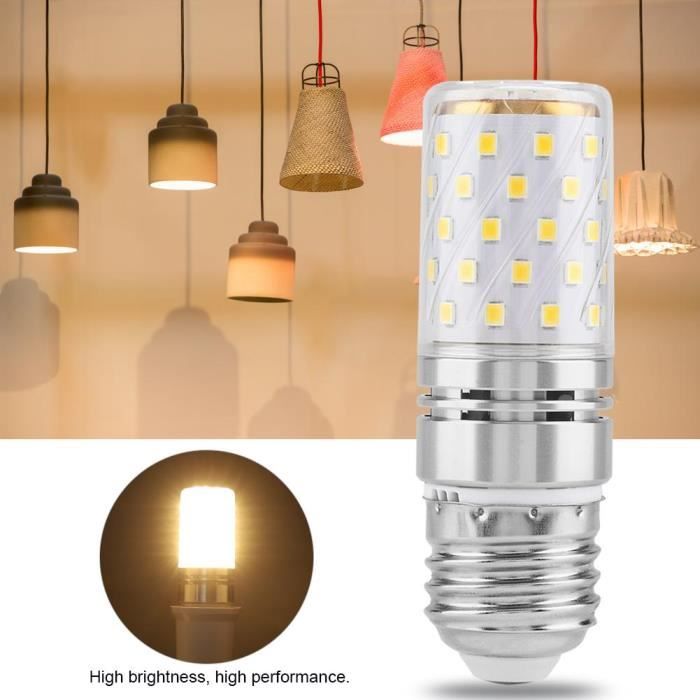 Maïs LED lumière E27 12W 5050SMD ampoule lampe éclairage blanc chaud 69 N4I8 