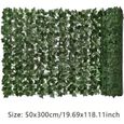 Brise Vue Balcon Feuillage, Confidentialité Clôture Écran, Artificiel Couverture Feuille Verte Faux Ivy Plante Mur Faux Herbe Déco-1