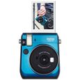 Appareil photo instantané FUJIFILM INSTAX MINI 70 - Bleu - Contrôle automatique de l'exposition - Mode Selfie-1