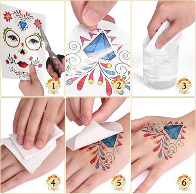 Halloween Tatouage Temporaire Enfants, 180 Mignons Étanche Tatouages éphémères Pour Enfants Garçons Filles Cadeau De Fête Halloween - Maison