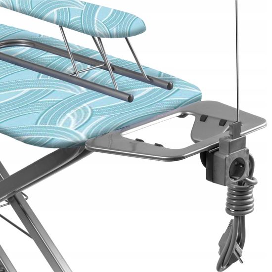 Planche à Repasser KADAX 120x38 Cm – Hauteur Réglable 79-92 Cm, Pliable, Plateau Fer, Acier Robuste, Housse Thermique
