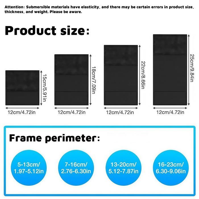 Kit De 5 Protections De Cadre Vélo KAHOUI – Néoprène, 4 Tailles + Film PVC, Pour Thule Et Autres Porte-vélos