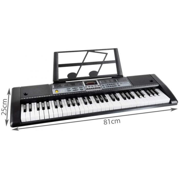 Support de partition de musique pour piano et orgue électronique, clavier,  installation facile, 1x