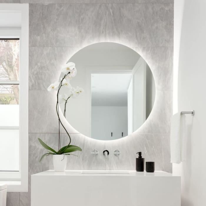 Miroir Mural Art Déco En Agate Bleue Et Marbre - Pièce Unique Et Luxueuse