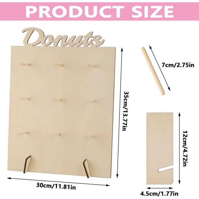 4x Acryl-Donut-Ständer – Dessert-Halter Für Donuts, Bagels & Mehr