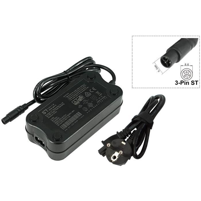Chargeur 2A pour batterie 36V pour velo electrique e bike pedelec 3 broches ST Cdiscount Sport
