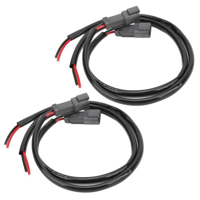 Tbest kit de connecteur 2 pièces connecteurs de faisceau de câbles 2  broches connecteurs électriques étanches pour équipements - Cdiscount Auto
