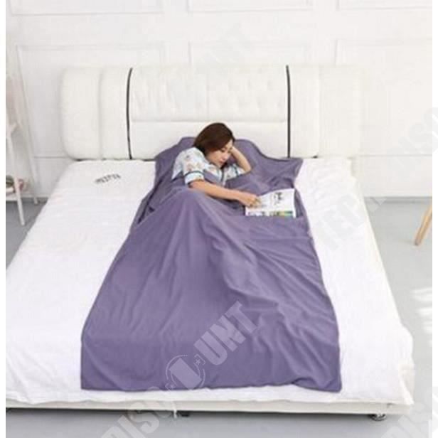 Drap de couchage soie et coton momie sea