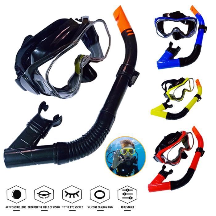 Gift-Lunettes de piscine Masque de plongée en apnée avec masque à