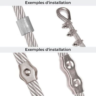Câble Métallique Acier Inoxydable V4A 1.5mm - 50m, Charge 130kg | Pour Balustrade, Suspension, Jardin