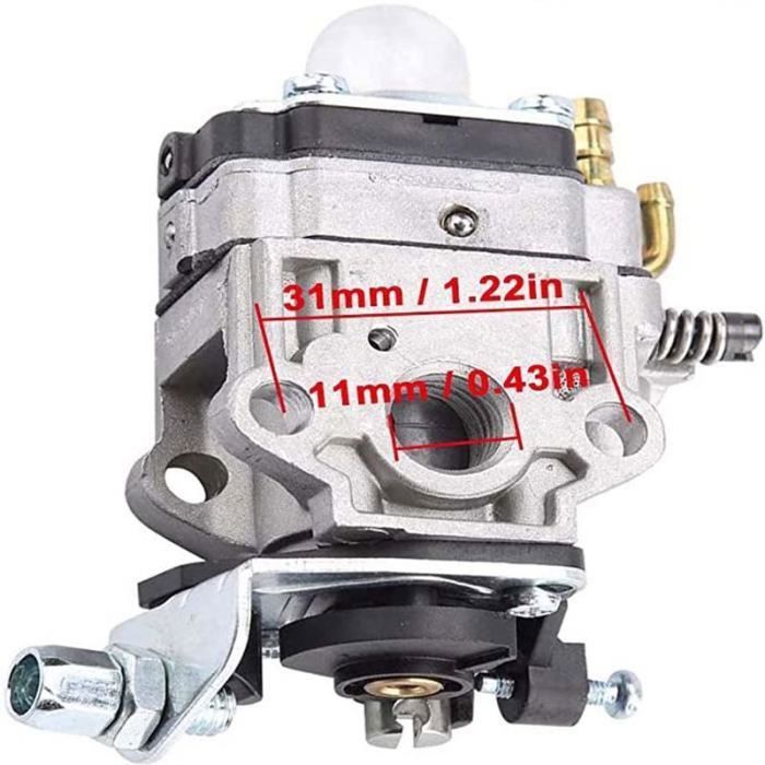 Carburateur Rechange 22cc 26cc 33cc 34cc 36cc - Compatible Taille-Haie, Débroussailleuse, Tronçonneuse