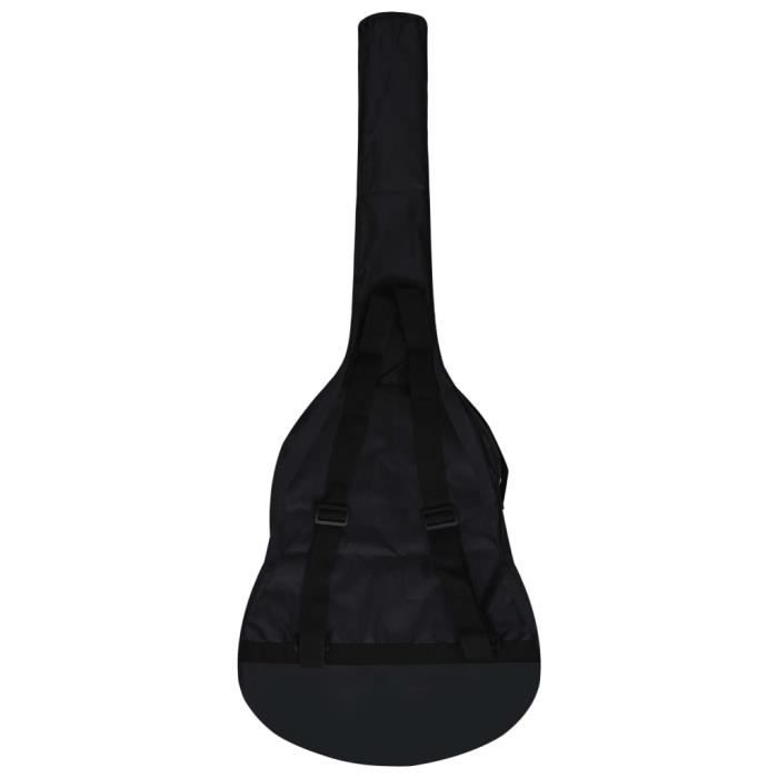 Sac de transport pour guitare, étui de transport en tissu Oxford pour guitares de 96,5 cm, noir, voyage, Noir/blanc, Décontracté/vintage