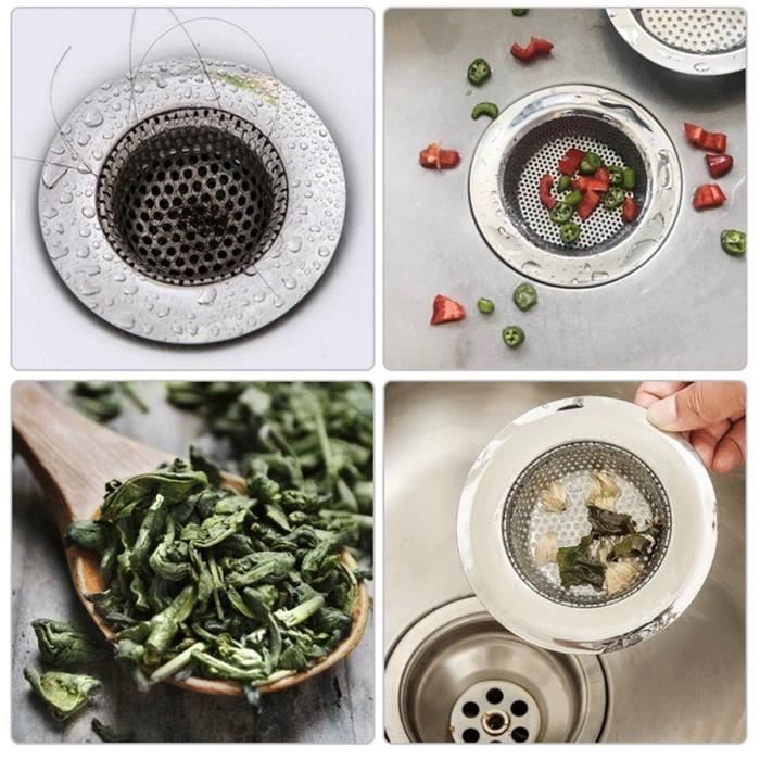 Filtre évier Cuisine, Filtre à évier en acier inoxydable, Grille pour evier  cuisine, 26 mm de