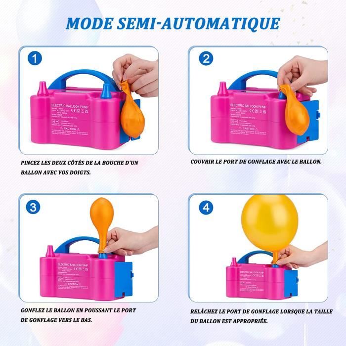 Pompe Électrique à Ballon Avec Minuterie Numérique - 220V - Modèle CD-608 (Bleu)