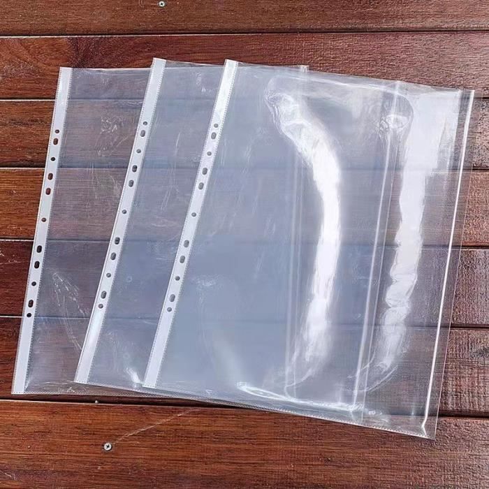HLIWS Autocollantes en plastique transparent-12 Pièces Pochettes de