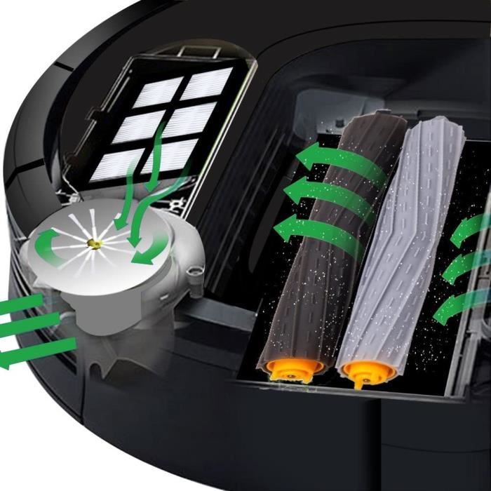 Kit de pièces accessoires pour Aspirateur iRobot Roomba Serie 800 900 -  CALDION - 24in1 - Cdiscount Electroménager